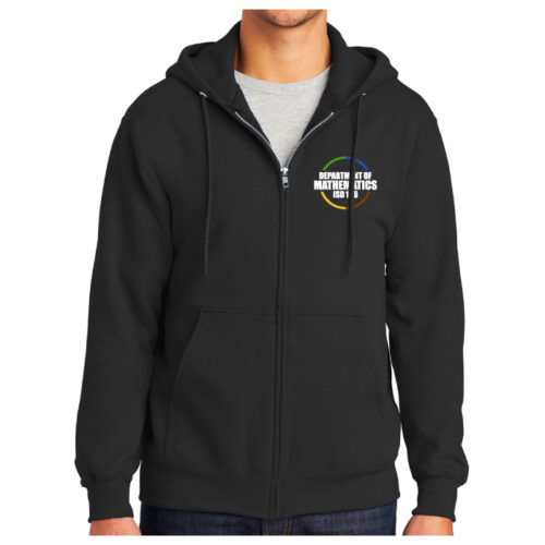 District 196 Department of Mathematics - Embroidered Full-Zip Fleece Hoodie (PC90ZH) - Image 2