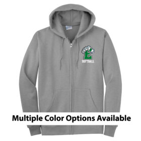 Eagan High School Softball - Embroidered Full-Zip Fleece Hoodie (PC90ZH)