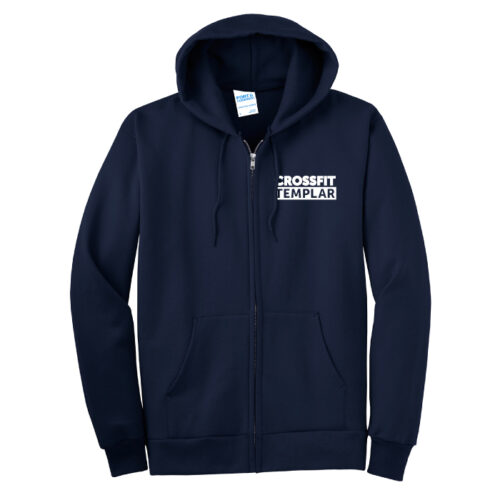 Crossfit Templar - Embroidered Full-Zip Fleece Hoodie (PC90ZH) - Image 2
