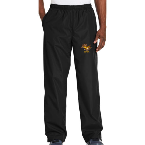 Apple Valley Track - Black Embroidered Wind Pant (PST74)