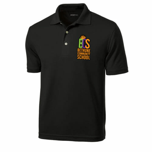 Bethune Community School - Men's Embroidered Polo (Style 1) (K469) - Image 4