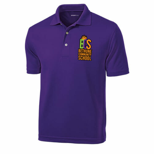 Bethune Community School - Men's Embroidered Polo (Style 1) (K469) - Image 3
