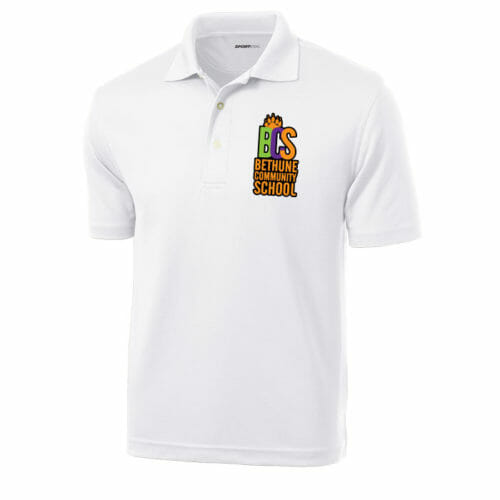 Bethune Community School - Men's Embroidered Polo (Style 1) (K469) - Image 2