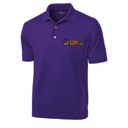 Bethune Community School - Men's Embroidered Polo (Style 2) (K469) - Image 3