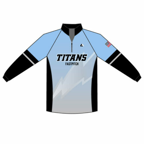 Titans Fastpitch - Full-Dye 1/4 Zip Jacket
