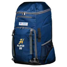 Highland Softball - Navy Embroidered Diamond Gear Backpack (R01DWM)