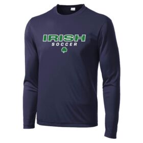 Rosemount Girls Soccer - Navy Longsleeve Printed Performance Tee (ST350LS)