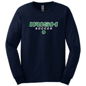 Rosemount Girls Soccer - Navy Printed Cotton Long Sleeve T-Shirt (G2400)