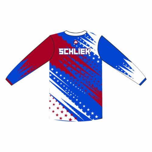 MN ATV - Full-Dye "Red White & Blue" Longsleeve Jersey - Image 2