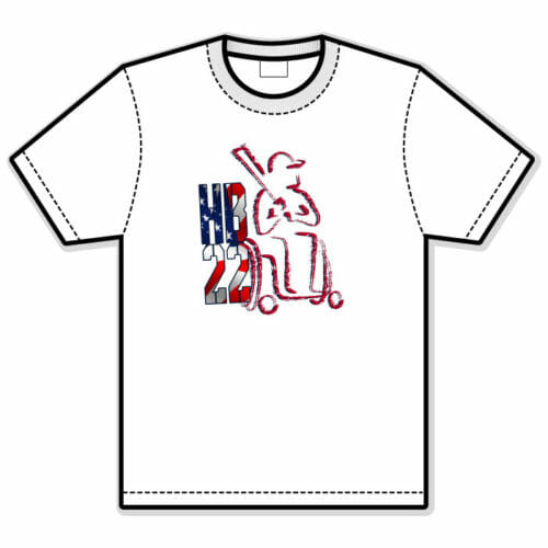 HB22 - Sublimated "RWB" Performance Tee (ST350)