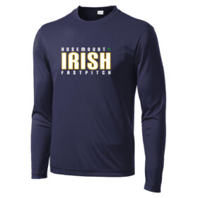 Rosemount Fastpitch - Navy Longsleeve Printed Performance Tee (ST350LS)