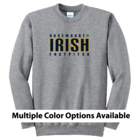 Rosemount Fastpitch - Printed Fleece Crewneck Sweatshirt (PC90)