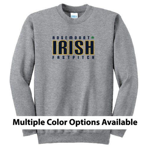 Rosemount Fastpitch - Printed Fleece Crewneck Sweatshirt (PC90)