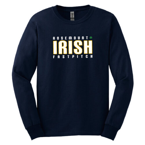 Rosemount Fastpitch - Printed Cotton Long Sleeve T-Shirt (G2400) - Image 2