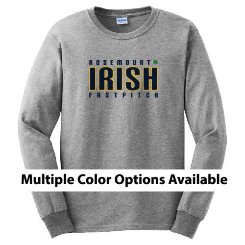 Rosemount Fastpitch - Printed Cotton Long Sleeve T-Shirt (G2400)
