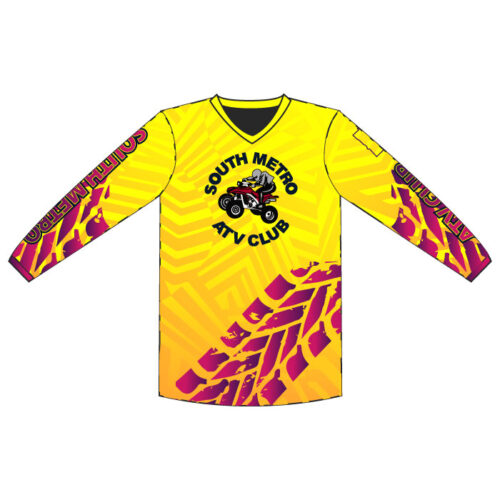 South Metro ATV - Full-Dye Long Sleeve V-Neck Jersey - Image 3