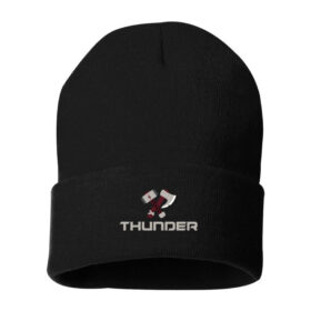 South Metro Thunder - Black Embroidered Cuffed Beanie (SP12)