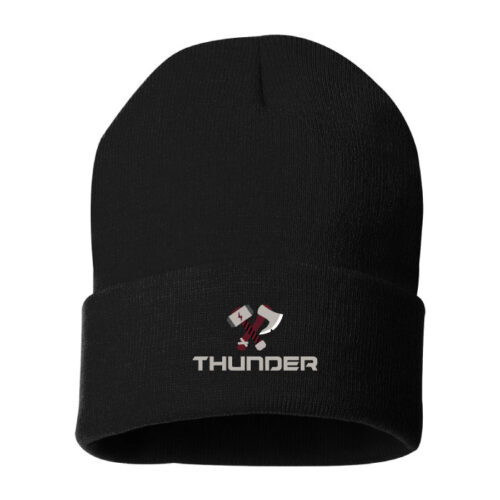 South Metro Thunder - Black Embroidered Cuffed Beanie (SP12)