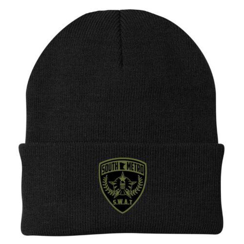 South Metro S.W.A.T. - Embroidered Black Stocking Cap (CP90)