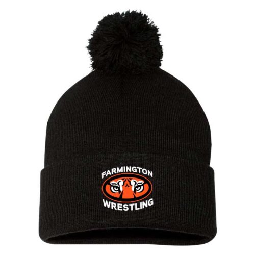 Farmington Wrestling - Black Embroidered Stocking Cap (SP15)