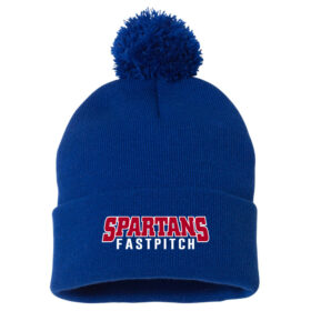 Inver Grove Fastpitch - Royal Blue Embroidered Pom Stocking Cap (SP15)