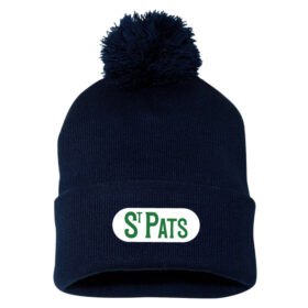 St. Pats Hockey - Navy Embroidered Pom Stocking Cap (SP15)