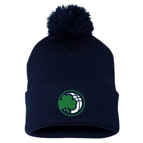 Rosemount Travel Basketball - Navy Embroidered Pom Stocking Cap (SP15)
