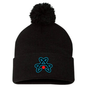 Catalyst Softball - Black Embroidered Pom Stocking Cap (SP15)