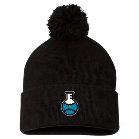 Catalyst Sports Lab - Black Embroidered Pom Stocking Cap (SP15)