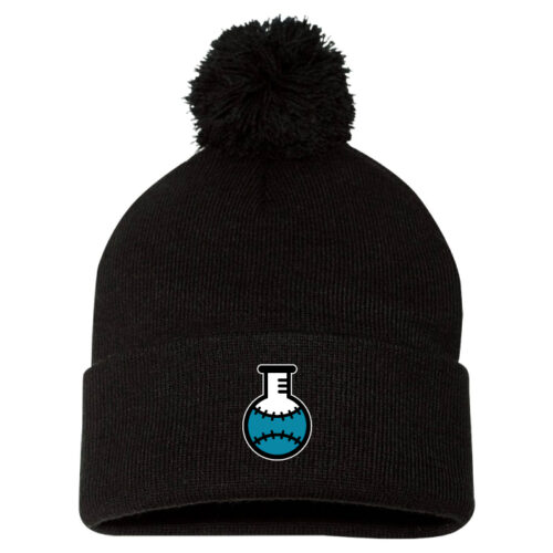 Catalyst Sports Lab - Black Embroidered Pom Stocking Cap (SP15)