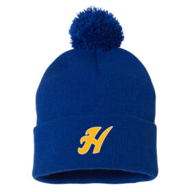 Hastings Hockey - Royal Blue Embroidered Pom Stocking Cap (SP15)