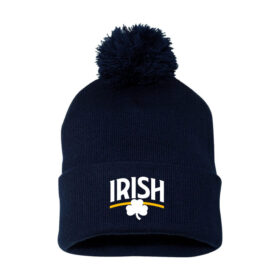 RAHA Boosters - Navy Embroidered Pom Stocking Cap (SP15)