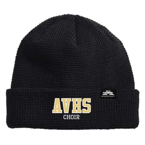 Apple Valley High School Choir - Black Embroidered Spacecraft Index Beanie (SPC8)