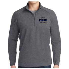 South St. Paul PD - Charcoal Heather Grey Embroidered 1/4 Zip Pullover (ST850)