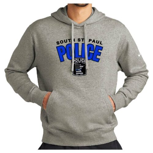 South St. Paul PD - Printed Nike Fleece Hoodie (NKDR1499) - Image 2