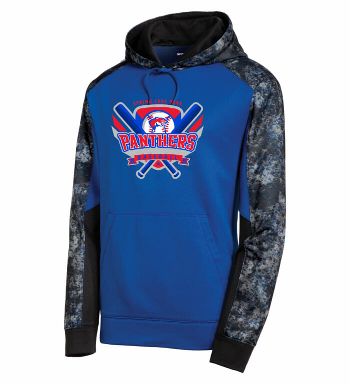 SLP Baseball Colorblock Pullover Vinyl Hoodie (ST231) Custom