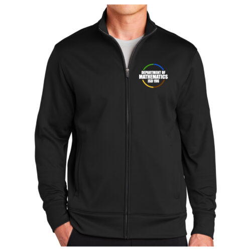 District 196 Department of Mathematics - Black Embroidered Full-Zip Jacket (ST241)