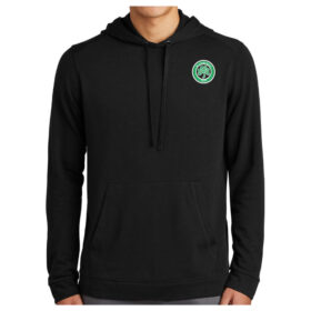 St. Joseph School - Black Tri-Blend Wicking Fleece Hooded Pullover (ST296)
