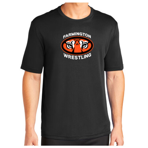 Farmington Wrestling - Black Printed Performance Tee (ST350)