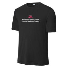 Woodwinds Hospital Family Medicine - Black Printed Performance Tee (ST350)