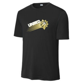 United Basketball - Black Printed Performance Tee (ST350)