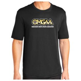 OMGAA Baseball - Black Printed Performance Tee (ST350)