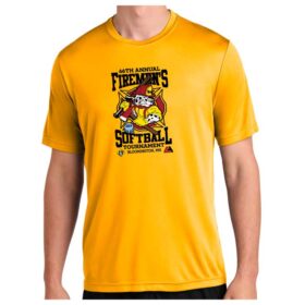 Firemans Softball 2024 - Gold Printed Performance Tee (ST350)