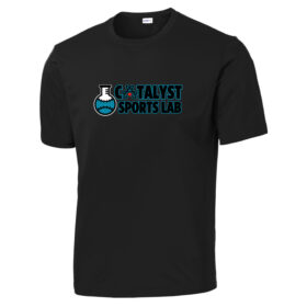 Catalyst Sports Lab - Black Printed Performance Tee (ST350)