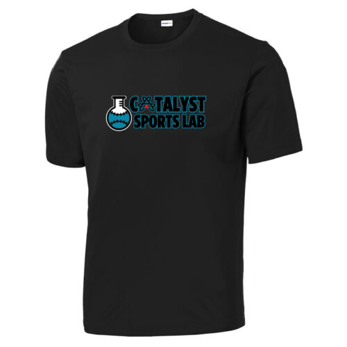 Catalyst Sports Lab - Black Printed Performance Tee (ST350)