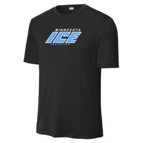 MN ICE - Black Printed Performance Tee (ST350)
