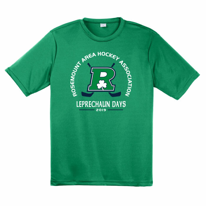 Rosemount Leprechaun Day Performance Tee (ST350) Custom Apparel Inc.