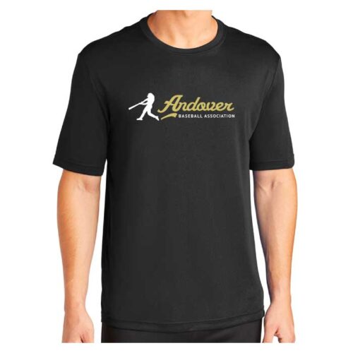 Andover Baseball - Black Printed Performance Tee (ST350)