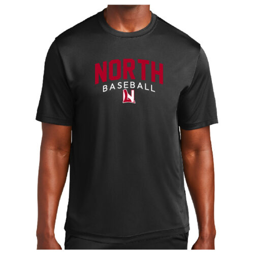 Lakeville North Baseball - Black Printed Performance Tee (ST350)