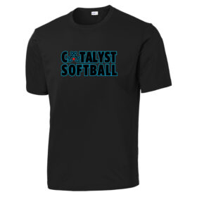 Catalyst Softball - Black Printed Performance Tee (ST350)